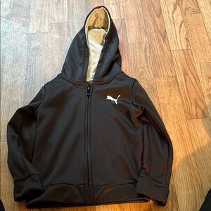 Puma Black Zip-Up Hoodie